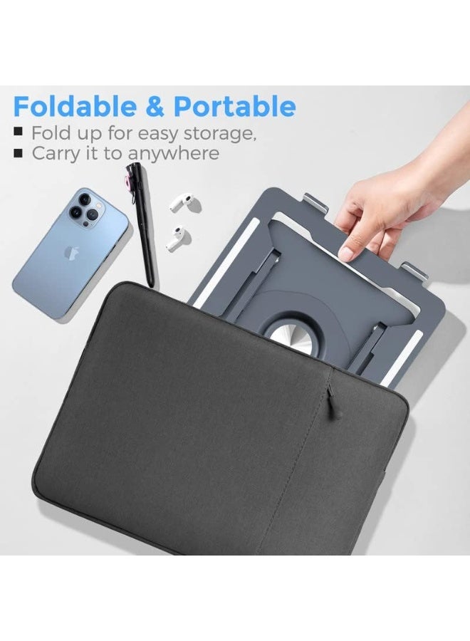 360° Rotatable Adjustable Foldable Aluminum Laptop Stand – Compatible with MacBook Pro/Air and Most Laptops - Image 5