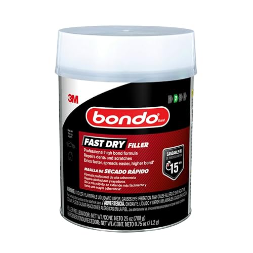 bondo 3M Professional Fast Dry Filler (Quart) - Image 4