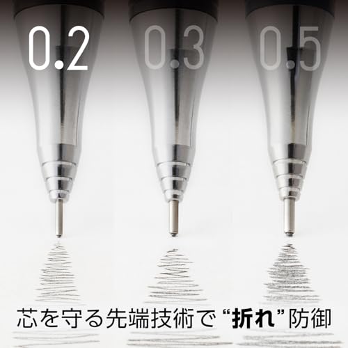 Pentel قلم رصاص ميكانيكي بنتل أورنز 0.2 مم (كحلي) Xpp502-C2 - Image 2