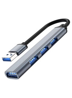 Y&D Mini USB Hub Extensions, for Laptop, 4 Port 3.0 Expander, Ultra Slim Portable Data Applicable Mouse, PC, Splitter Aluminum, Adapter Station  - Image 1