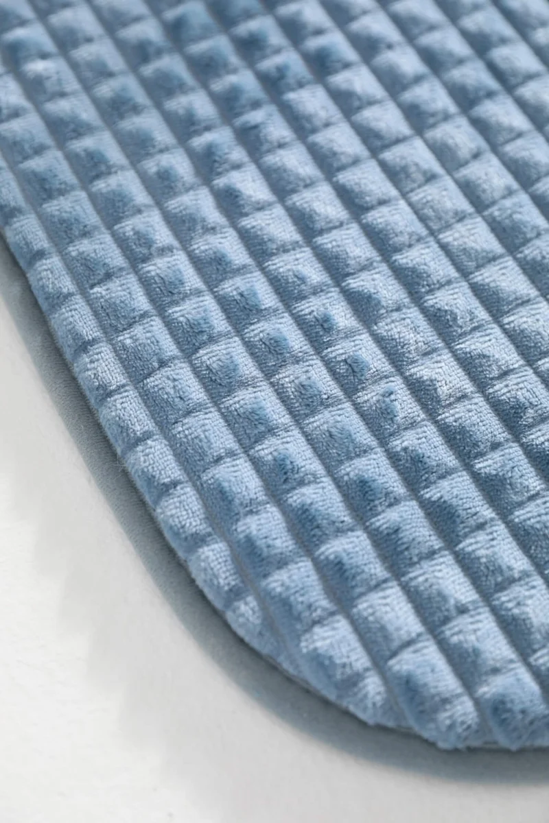 Favora Pyramid Sponge 2-Piece Bathroom Mat Set - Indigo
