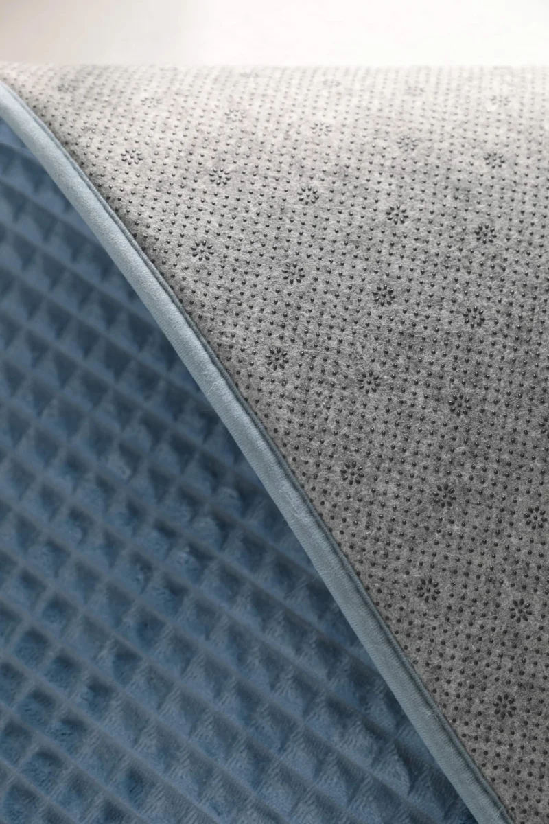 Favora Pyramid Sponge 2-Piece Bathroom Mat Set - Indigo