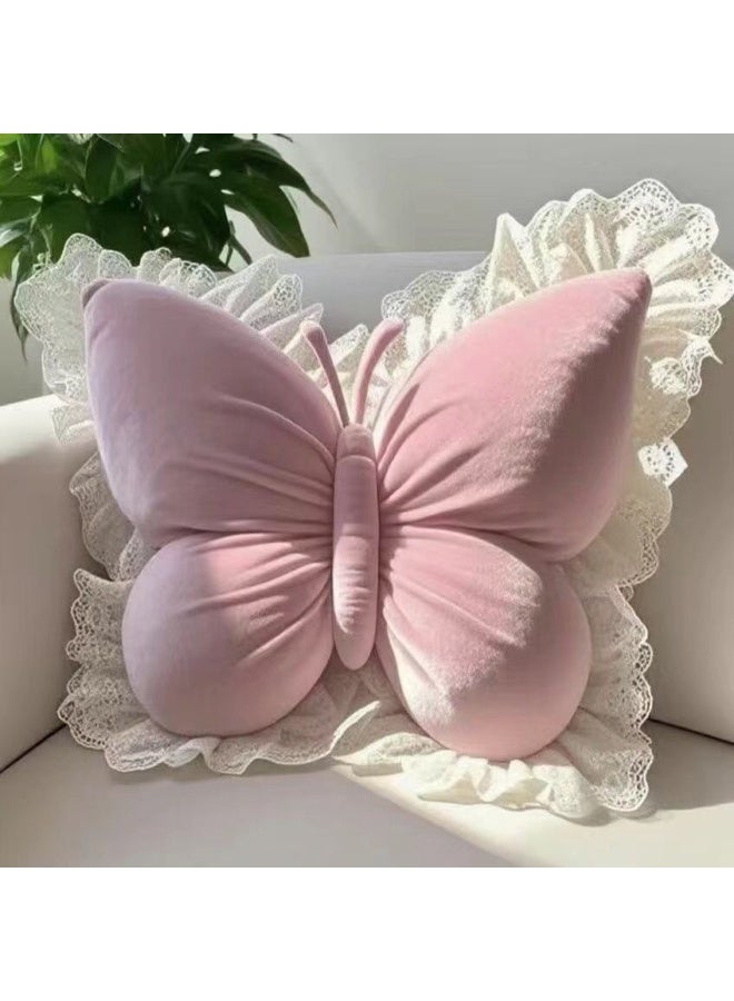 وسادة أميرة جديدة من نوع Ins بتصميم فراشة في غرفة العمل، وسادة من الدانتيل، أريكة في السيارة، وسادة سريرية، وسادة منزلية كبيرة جدًا