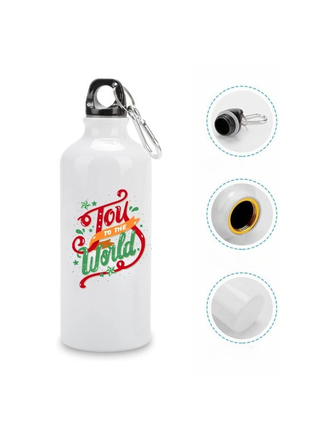 PRINTSHOP4ME Christmas 700ml Aluminum Insulated Water Bottle – Festive Reindeer Design with Novelty Holiday Quote - Image 4