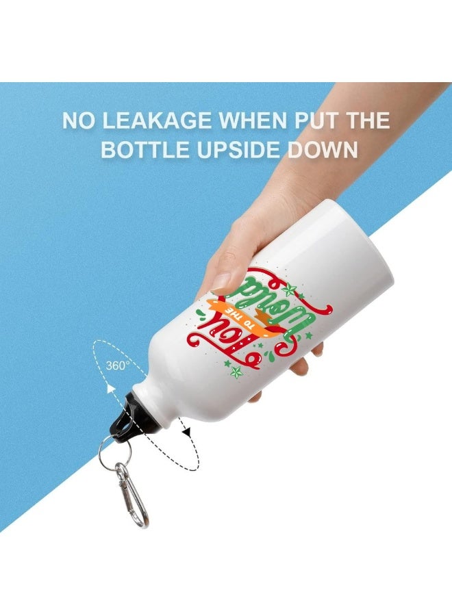 PRINTSHOP4ME Christmas 700ml Aluminum Insulated Water Bottle – Festive Reindeer Design with Novelty Holiday Quote - Image 5