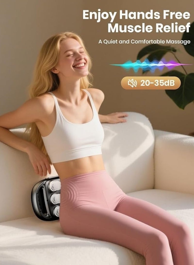 BIG MAX 6 Head Massage Gun Deep Tissue with 9 Levels & 9 Modes, Electric Massager Tool for Legs, Arms, Waist, Back, Buttocks - Full Body Muscle Pain Relief, Ideal Gifts for Women, Men, Mom, and Dad - Image 2