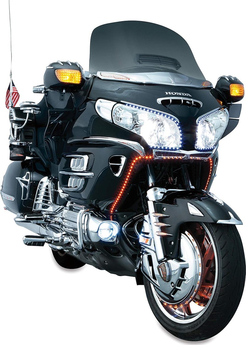 Kuryakyn 7321 Front Fender Accent Tip for Honda Gold Wing GL1800, F6B, and Valkyrie Motorcycles - Chrome - Image 4
