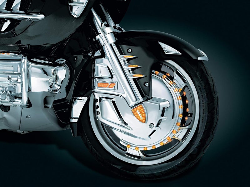 Kuryakyn 7321 Front Fender Accent Tip for Honda Gold Wing GL1800, F6B, and Valkyrie Motorcycles - Chrome - Image 5