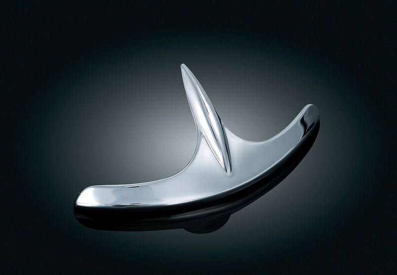 Kuryakyn 7321 Front Fender Accent Tip for Honda Gold Wing GL1800, F6B, and Valkyrie Motorcycles - Chrome - Image 1
