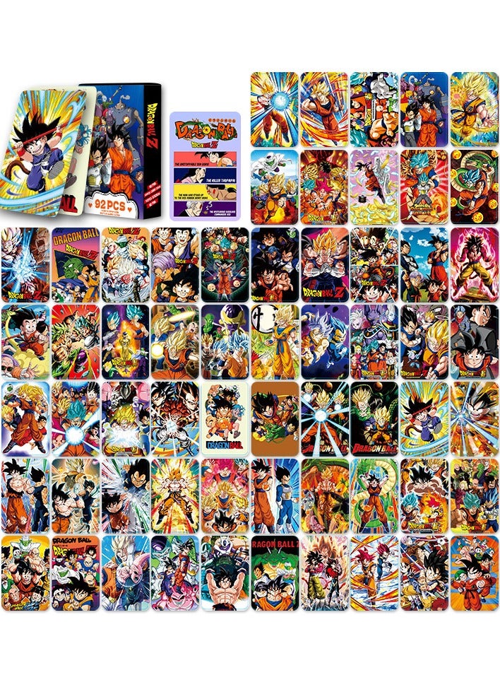 92-Piece Dragon Ball Photo Lomo Cards Stickers
