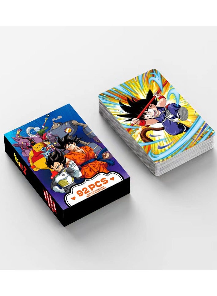 92-Piece Dragon Ball Photo Lomo Cards Stickers