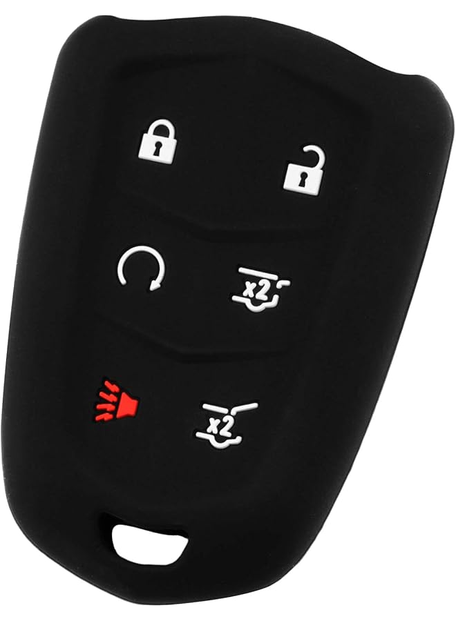 KeylessOption Keyguardz Keyless Entry Remote Car Smart Key Fob Shell Cover Soft Rubber Protective Case For Cadillac Escalade Hyq2Ab - Image 1