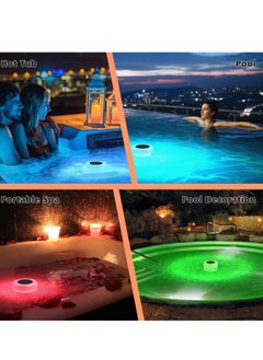 SYOSI RGB Solar Floating Pool Lights with Disinfection Box, Waterproof LED Lights for Pool, Hot Tub, Pond, and Party Decoration  - Image 5