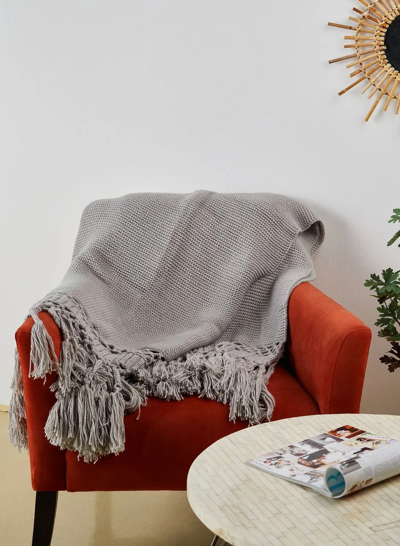Noire Edit Premium Tassel Blanket 120 X 180Cm