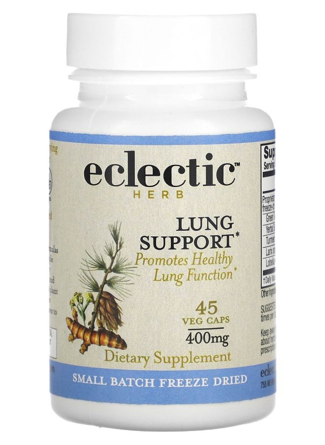 Eclectic Herb Lung Support 400 mg 45 Veg Caps 