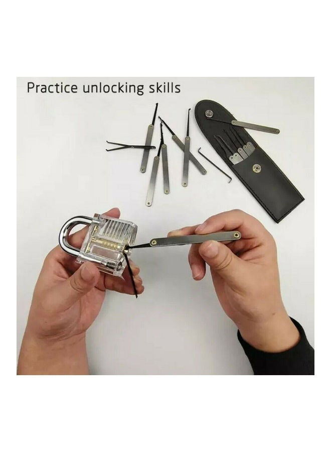 NIBEMINENT 20-Piece Padlock Key Training Set Clear/Gold/Silver 15x5x13cm  - Image 5