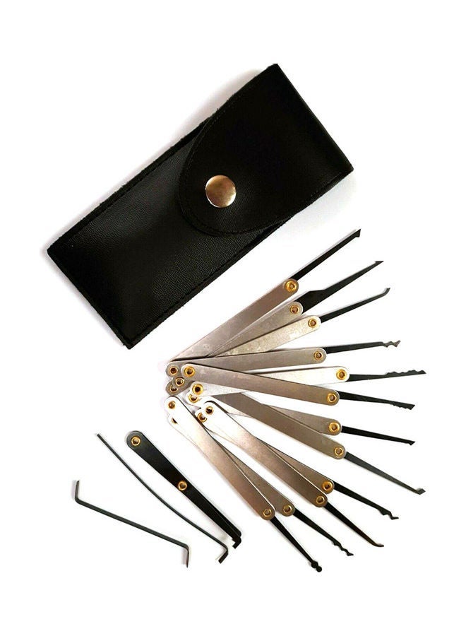 NIBEMINENT 20-Piece Padlock Key Training Set Clear/Gold/Silver 15x5x13cm  - Image 2