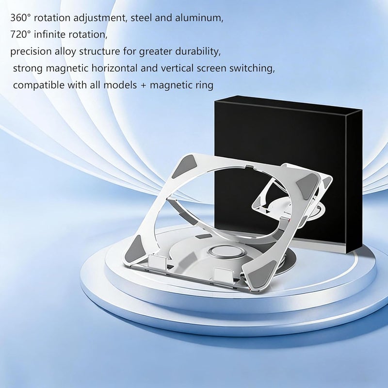 Adjustable Aluminum Laptop Stand for 13 14 15 16 17Inch Computers with Foldable Designs and Sturdy Laptop Stand with Cooling - Image 4