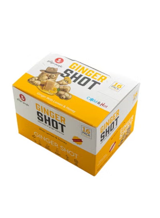 الملكي رويال شوت الزنجبيل مشاريب زنجبيل شراب زنجبيل عسل ليمون طبيعي  ( 16 عبوة + 6 عبوة ) - Image 2