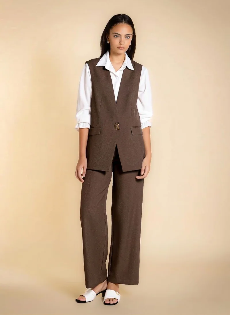 شايبس STATEMENT LONG WAISTCOAT SET
