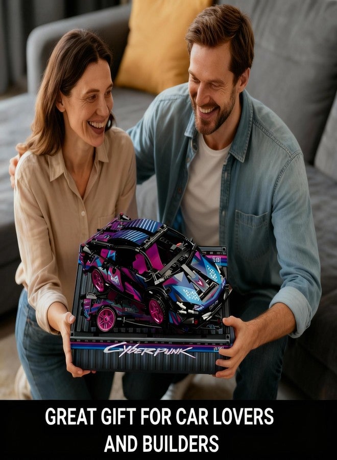 IBLOTIME Speed Champions Technic-Style Sports Car Building Sets Easter 1:18 Scale Lambo-Inspired Supercar 586 PCS Pull-Back Race Car Kit Creative Display Gift Christmas Birthday Ages 14+ - Image 5