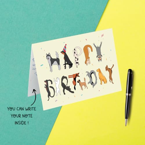 Cheerin Happy Birthday Card - Funny Birthday Card - Sweetest Day Card - Humourous Greeting Card - Hilarious Gag Gift (Dog) - Image 3