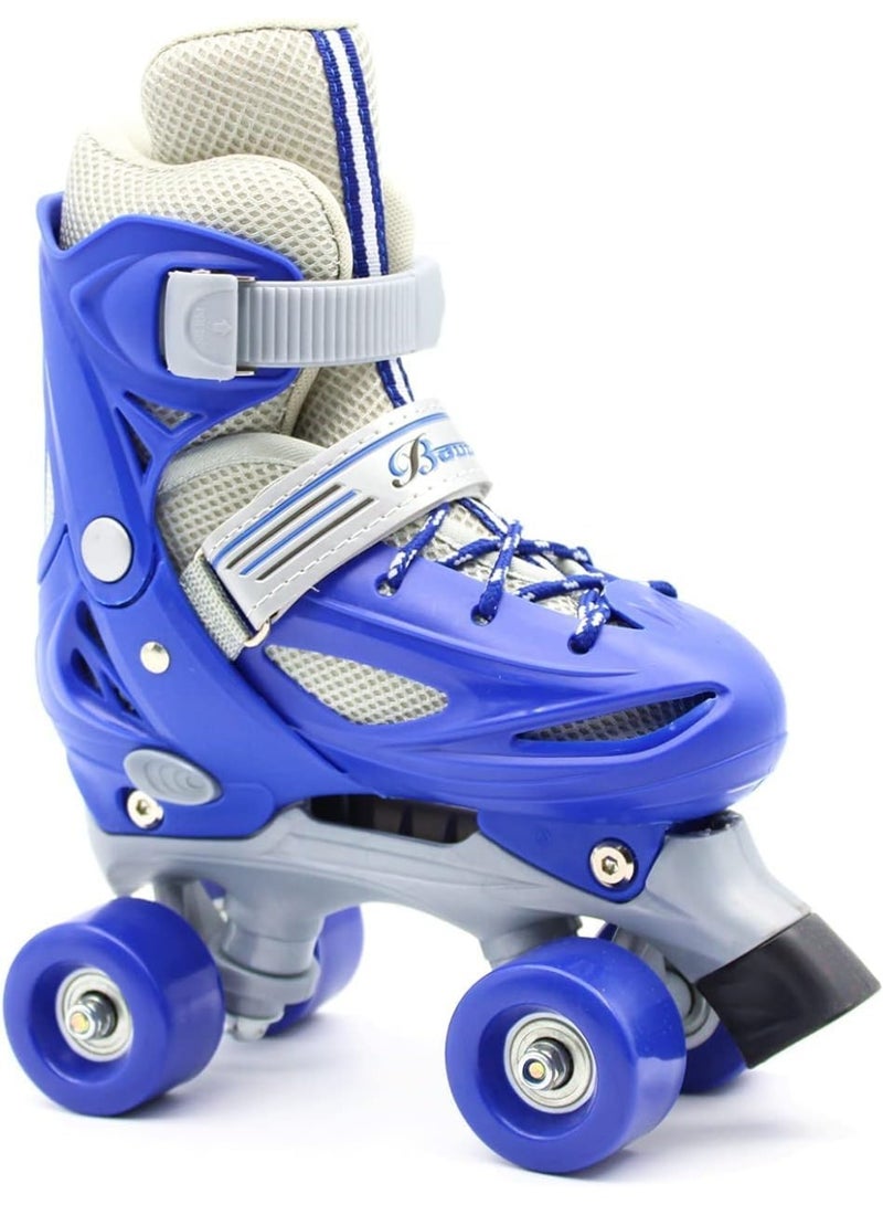 EASY FUTURE Adjustable 4-Wheel Roller Skates for Kids Double Row, Indoor/Outdoor Boys & Girls, Includes  Protective Gear Set(Knee, Elbow & Wrist) 4 Sizes & 3 Colors can choose - Image 3
