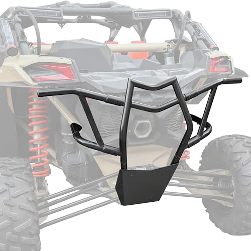 SAUTVS Rear Bumper for Can-Am X3, Combined Heavy Duty Black Rear Brush Guard Protector Rear Pre-Runner Bumper for Can Am Maverick X3 Max Turbo R 2017-2024 Accessories (Replace #715002880#715003436) - Image 1