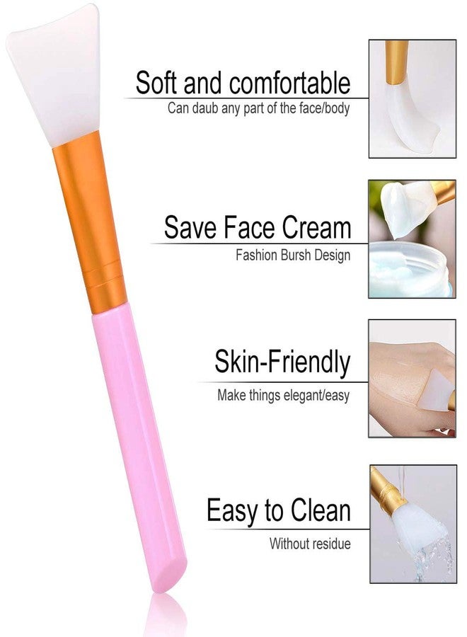 NFI essentials Professional Facial Applicator Silicone Face Mask Brush Set of 3 For Facial Mask, Eye Mask, Cream, Mud, Clay, Mixed Mask Cosmetic Brushes - Image 5