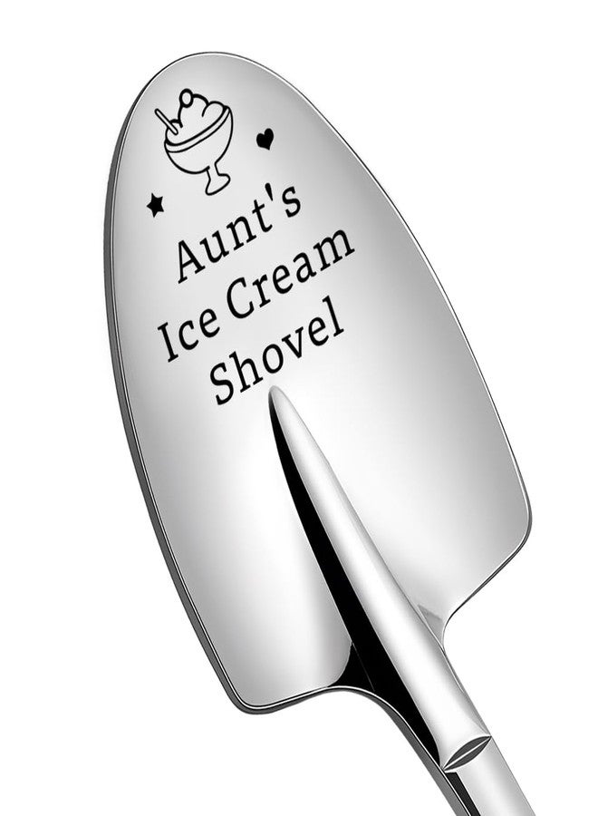 Sdopbinbin Auntie Aunt Birthday Gifts from Nephew Niece Aunts Ice Cream Shovel for Auntie Mothers Day Gifts for Aunt Aunts Ice Cream Lovers Gifts for Women Auntie Aunt Retirement Gift for Aunty Ice Cream Spoon - Image 1