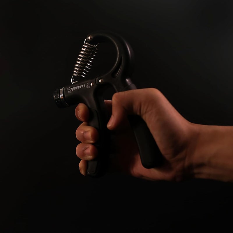 KONEX Hand Gripper with Counter (5-60 kg) Black Anti-Slip Grip Strengthener - Image 2