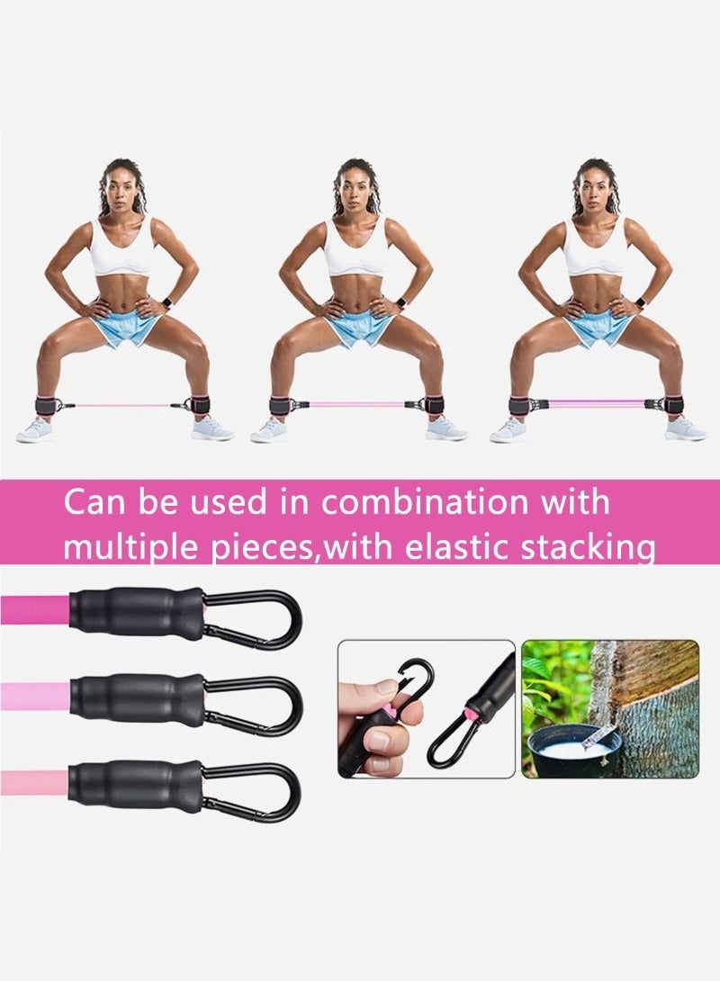 Generic Ankle Straps,1Set Body Exercisers,Including 3pcs Tension Ropes、 2pcs Ankle Straps、1pc Storage Bag,Hip Lifting Leg TrainingMuscle ExerciseAnd Strength Training Suitable For Men & Women  - Image 3