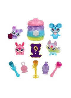 Magic Mixies Mixlings Magical Rainbow Deluxe Pack Contains 5 Exclusive Mixlings With A Unique Rainbow Magical Power Including 1 Mystery Mixling To Reveal From Its Cauldron  - Image 1