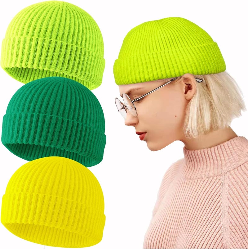Roybens Swag Wool Knit Cuff Short Fisherman Beanie for Men Women, Winter Warm Hats - Image 1