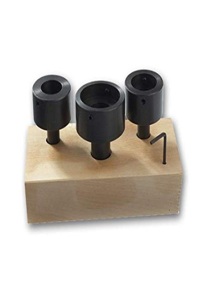 3 Piece Floating Die Holder Set - New Set with Wooden Stand