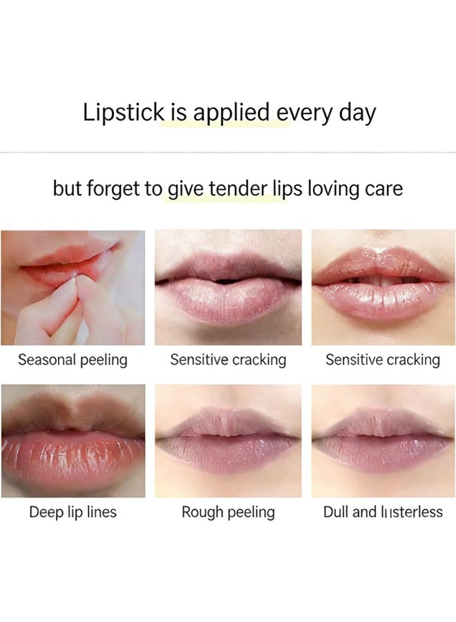 Cappuvini Lip Care Kit, Long Lasting Lip Balm Set, Exfoliator Lip Sugar Scrub, Repairs Dry Lips Gift for Friend Family Colleague - Image 4