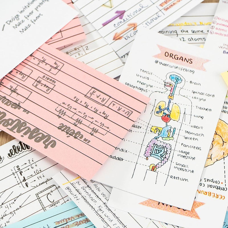 PENPRIS 400PCS Colored Index Cards - 8 Colours 8 Sets 5"x3" One Side Lined One Side Blank - Revision/Record/Flash Note/Study Cards/Memo Scratch Pads/To Do List for Office School Home PAP06MX400 - Image 5