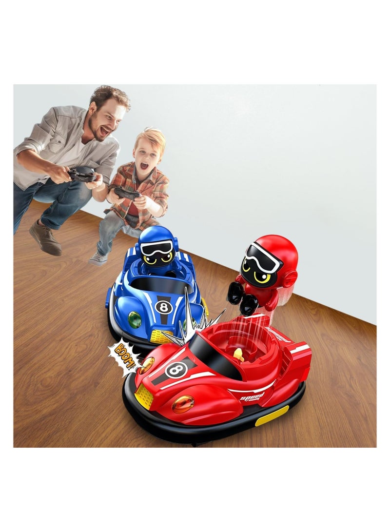 Kids Remote Control Car Toys Set, RC Race Vehicles Playset, Electronic Bump & Pop-up Game W/ 2 Figures, Cool Indoor Outdoor Birthday Gift 3 4 5 6 7 8-12 Years Old Kids Boy Child Teen  - Image 3