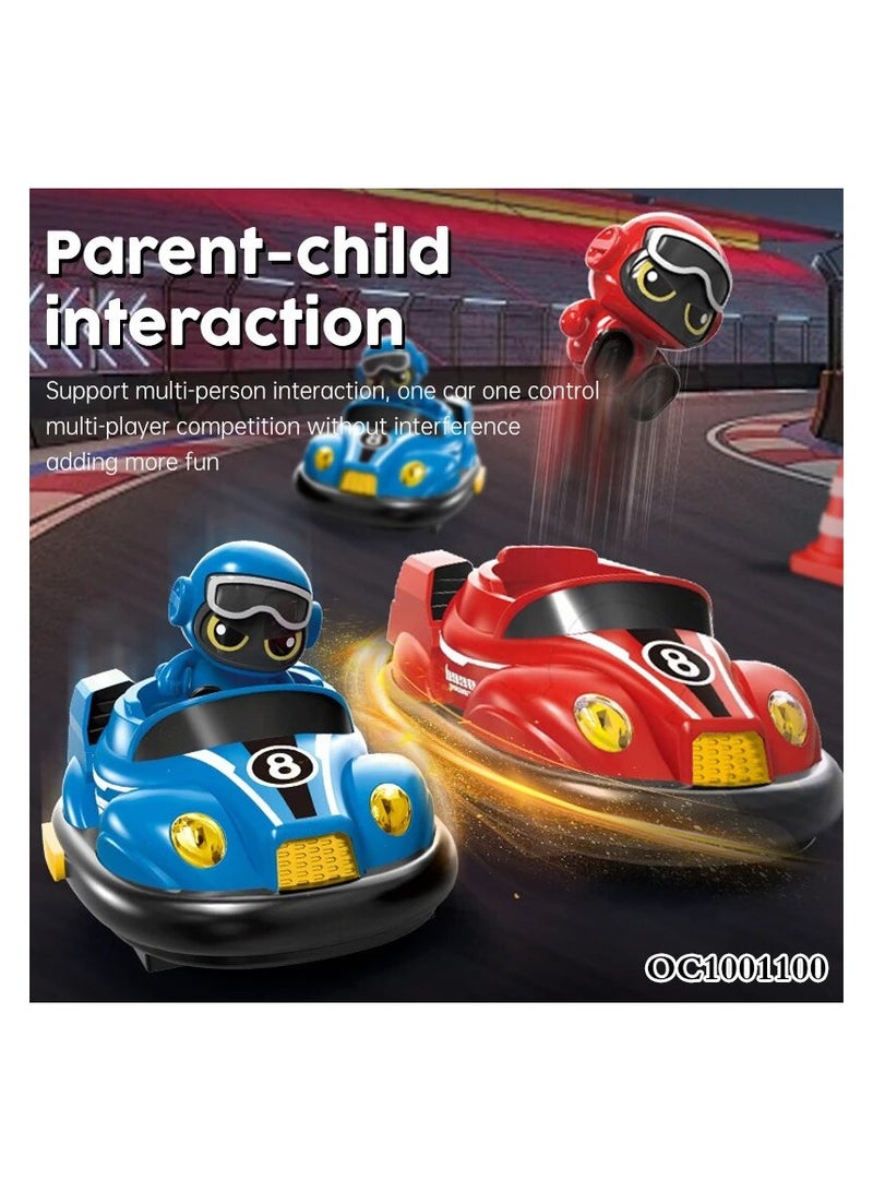 Kids Remote Control Car Toys Set, RC Race Vehicles Playset, Electronic Bump & Pop-up Game W/ 2 Figures, Cool Indoor Outdoor Birthday Gift 3 4 5 6 7 8-12 Years Old Kids Boy Child Teen  - Image 4