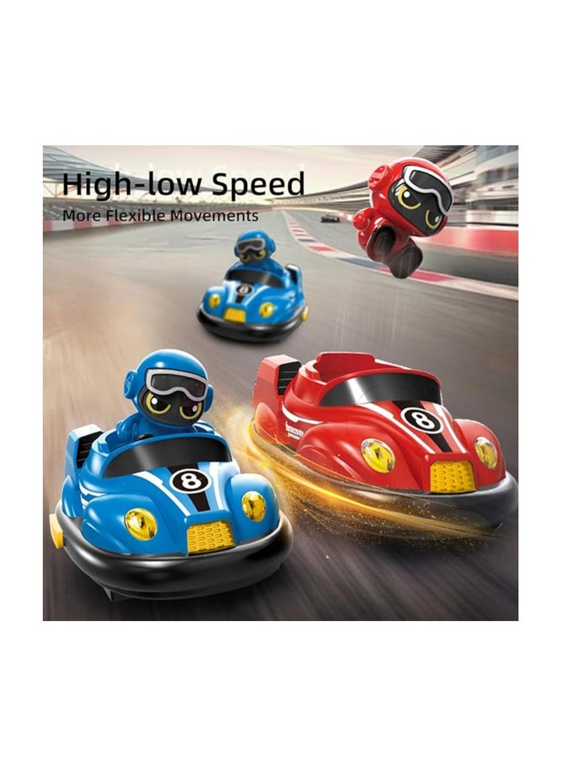 Kids Remote Control Car Toys Set, RC Race Vehicles Playset, Electronic Bump & Pop-up Game W/ 2 Figures, Cool Indoor Outdoor Birthday Gift 3 4 5 6 7 8-12 Years Old Kids Boy Child Teen  - Image 2