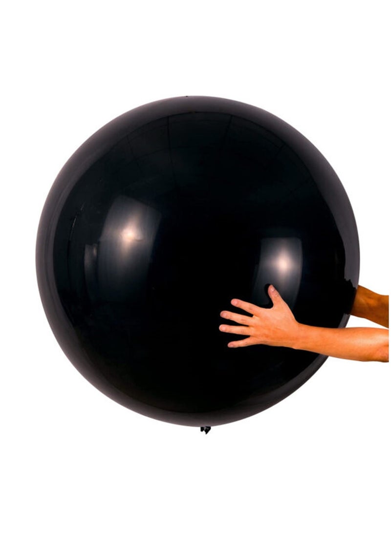 Party Time 1 Piece Jumbo 36 inch Black Latex Balloon High Quality Party Decoration Supplies - Image 1