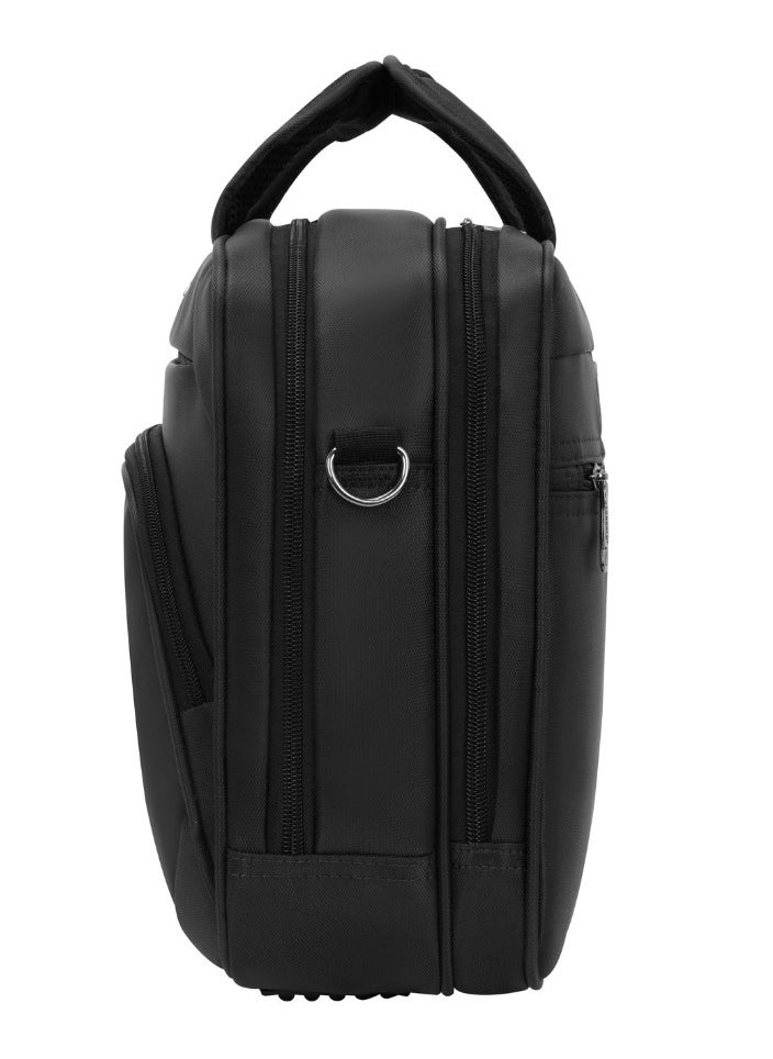 Stargold Laptop Bag, Premium 15.6" Business Briefcase With Multiple Compartments, Padded Shoulder Strap, And Water-Resistant Material, Black  - Image 5