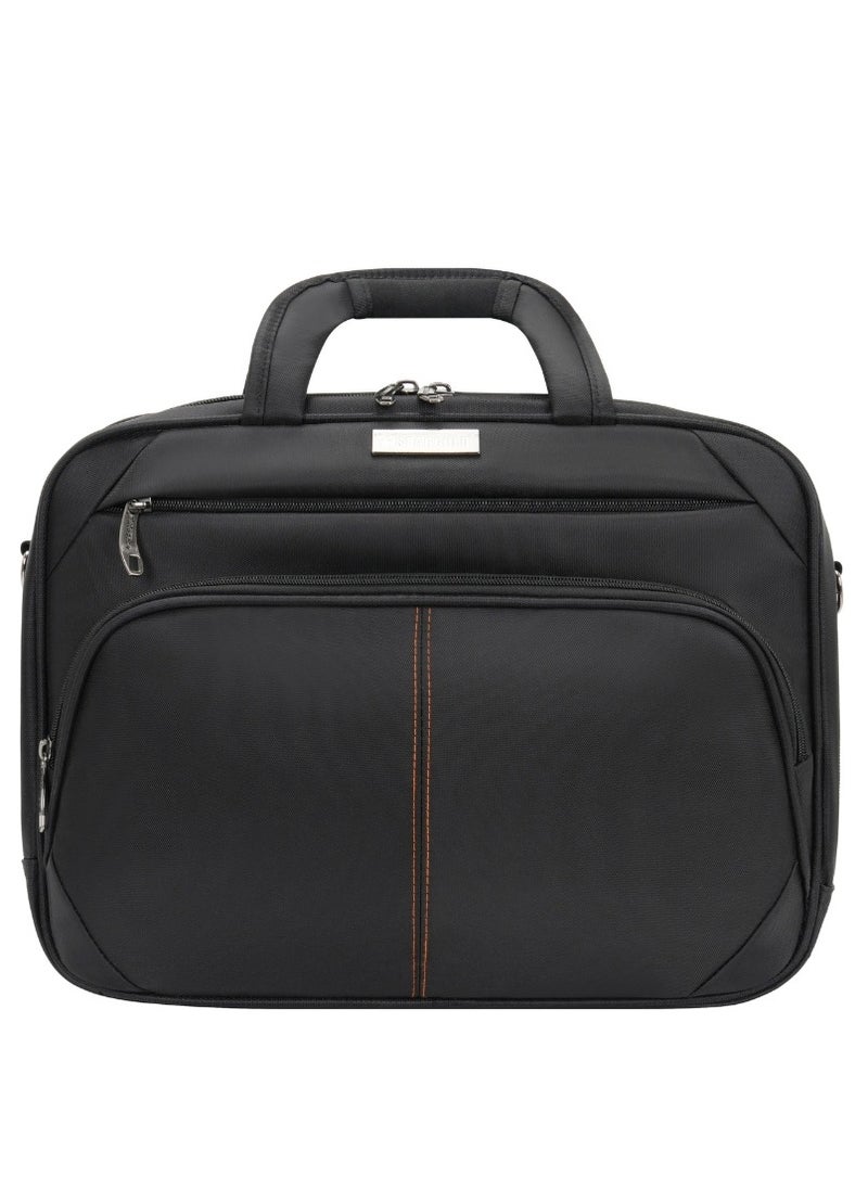 Stargold Laptop Bag, Premium 15.6" Business Briefcase With Multiple Compartments, Padded Shoulder Strap, And Water-Resistant Material, Black  - Image 1