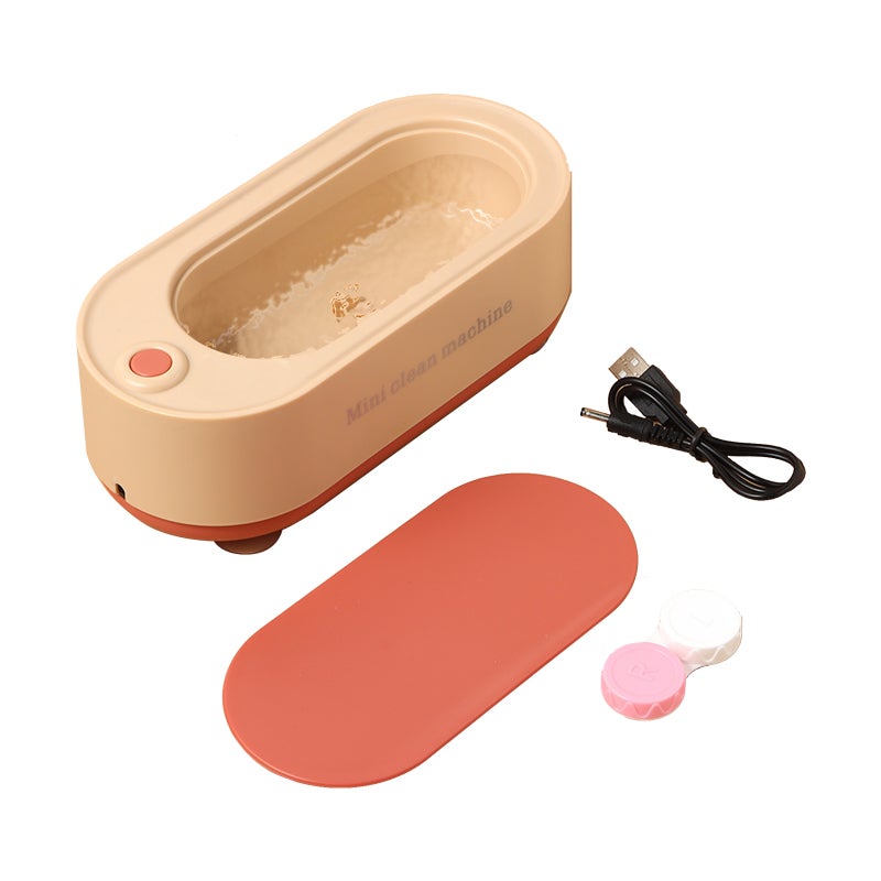 Ultrasonic Jewelry Cleaner Portable Cleaning Tool High-Frequency Vibration Cleaner for Contact Lenses Gold Silver Glasses Watch Ring Coins - Image 1