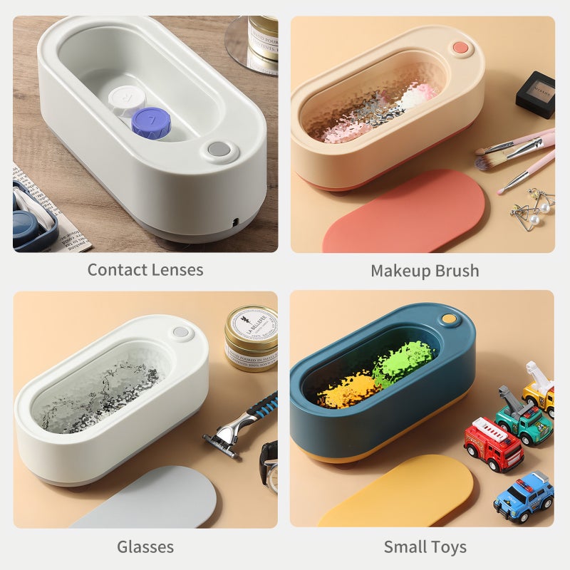 Ultrasonic Jewelry Cleaner Portable Cleaning Tool High-Frequency Vibration Cleaner for Contact Lenses Gold Silver Glasses Watch Ring Coins - Image 5
