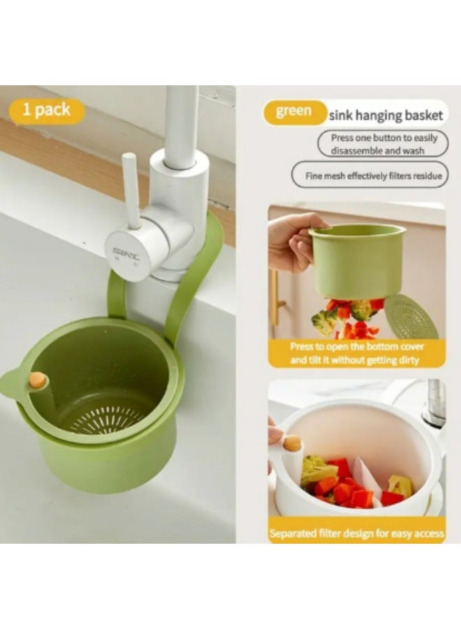 Automatic cleaning push type sink filter basket - automatic food waste drainage basket with detachable bottom, easy to install and remove, suitable for modern kitchen design, Push Drain Cover, Automatic Cleaning Filter, Push-Type Sink Accessory - Image 3