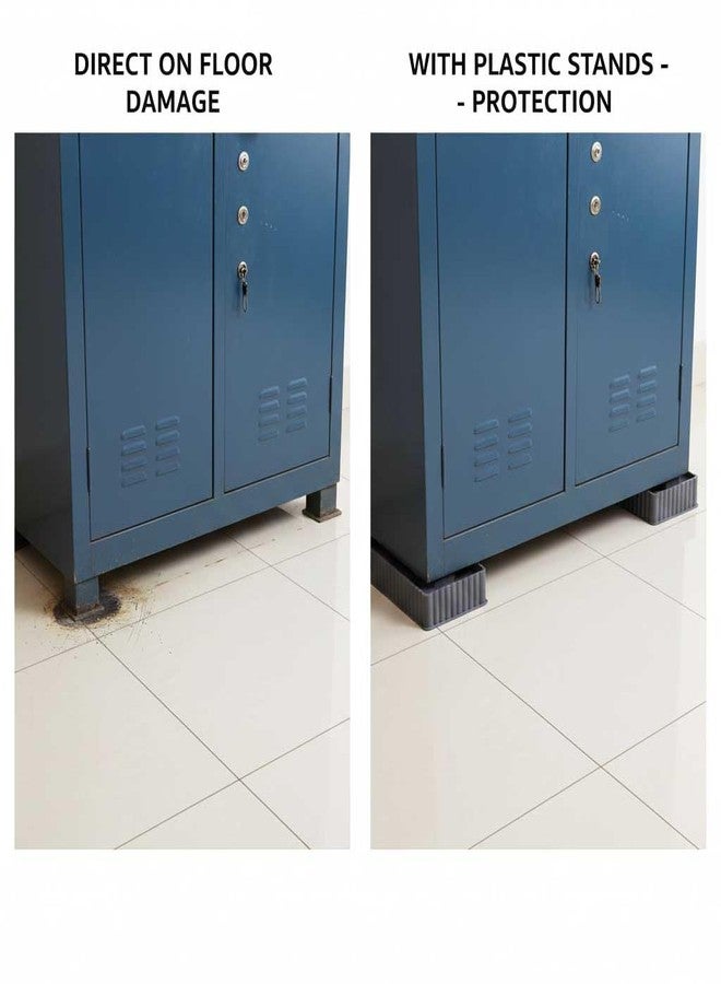 SAI PRASEEDA Multipurpose Almirah Stand | Grey | Appliance Stand Base | Suitable for Almirah, Fridge & Furniture - Image 2