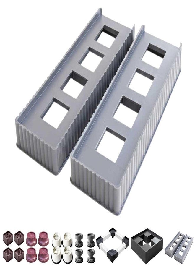 SAI PRASEEDA Multipurpose Almirah Stand | Grey | Appliance Stand Base | Suitable for Almirah, Fridge & Furniture - Image 1