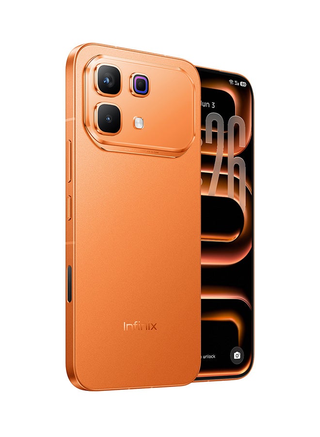 إنفينيكس هاتف Infinix Note 60 Pro ثنائي الشريحة 5G بسعة 12 جيجابايت RAM و256 جيجابايت باللون البرتقالي الشمسي - نسخة الشرق الأوسط - Image 1