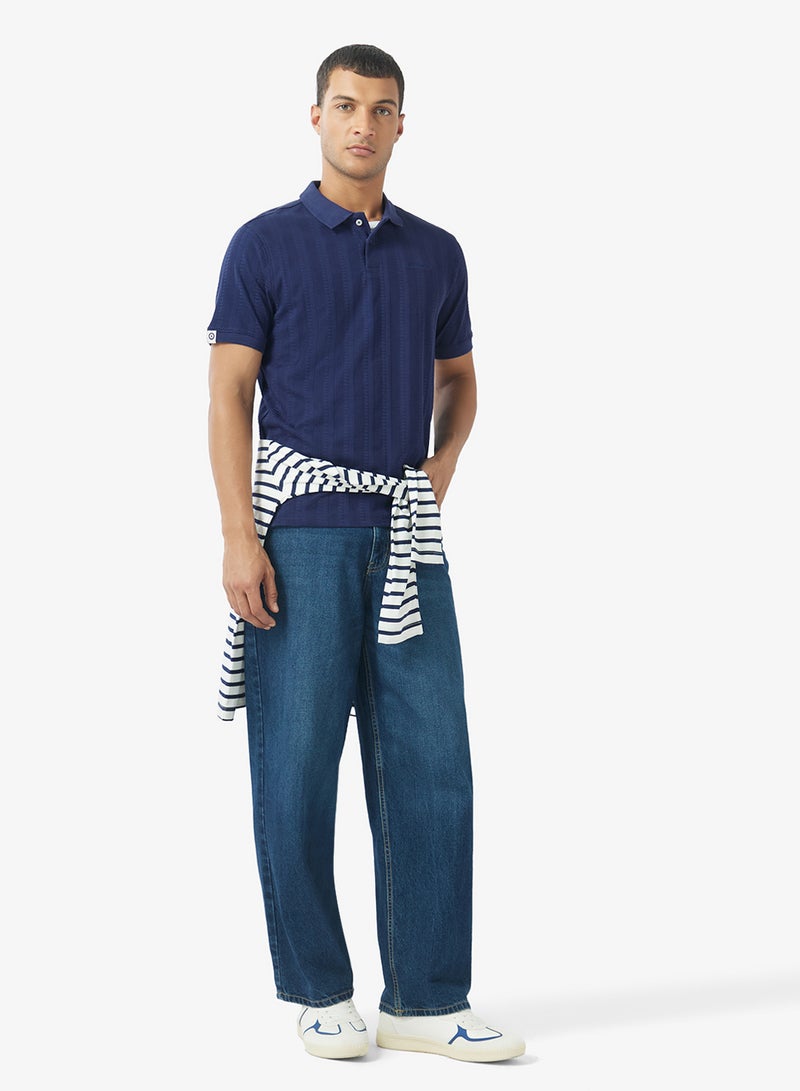 Ben Sherman Textured Knitted Polo - Image 4